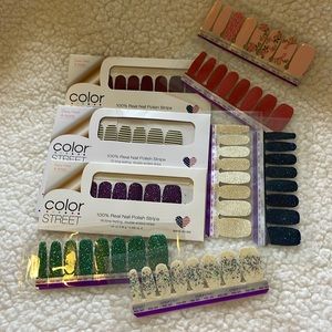 COLOR STREET Real nail polish strips. Set of 9